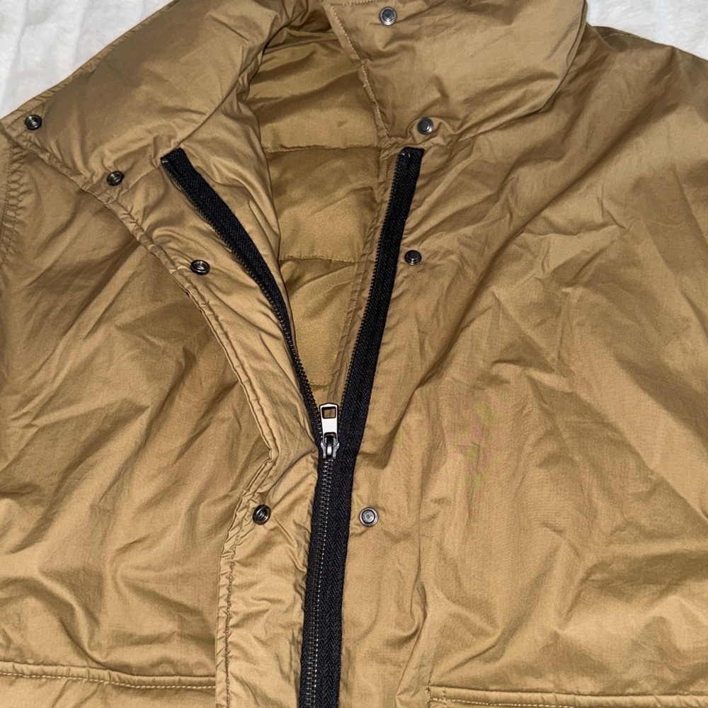 Zara military mustard brown oversized water/wind protected puffer coat, XL - Picture 8 of 11